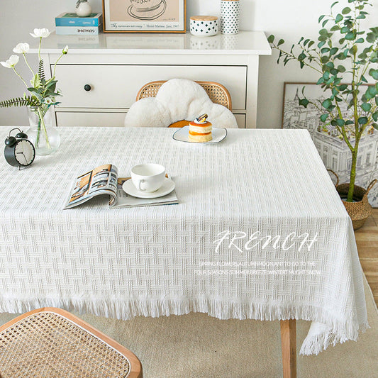 Texturierte Baumwoll-Tischdecke