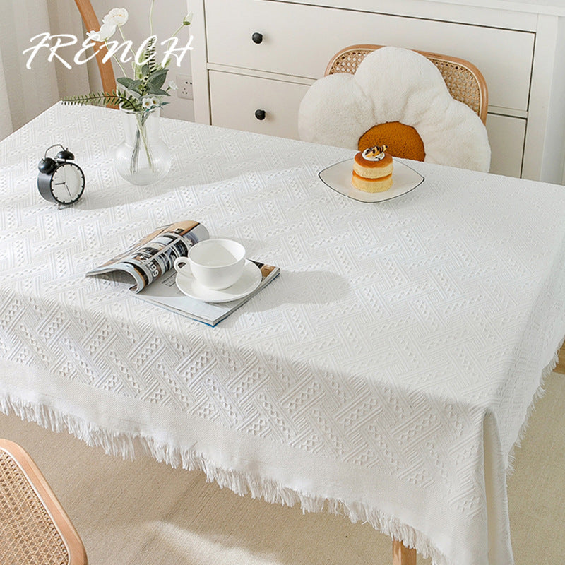 Texturierte Baumwoll-Tischdecke